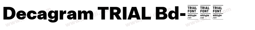 Decagram TRIAL Bd字体转换